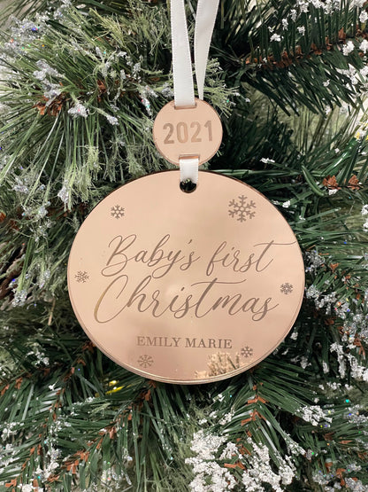 Personalized Baby's First Christmas Ornament