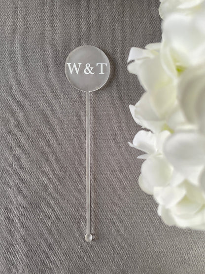 Wedding Acrylic Custom Drink Stirrers