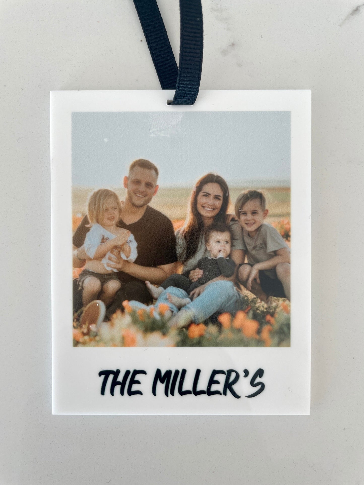 Polaroid Inspired Photo Ornament