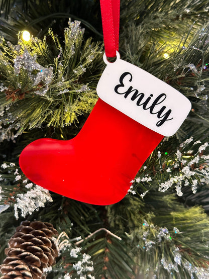 Personalized Christmas Stocking Ornament