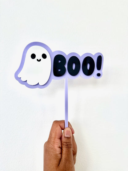 Boo! Halloween Cake Topper