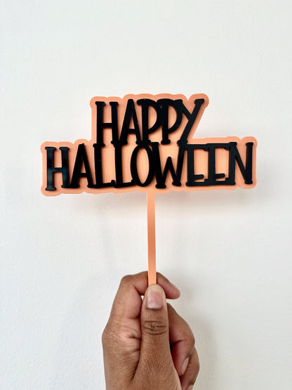 Happy Halloween Cake Topper