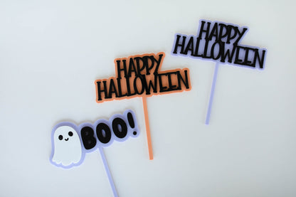 Happy Halloween Cake Topper