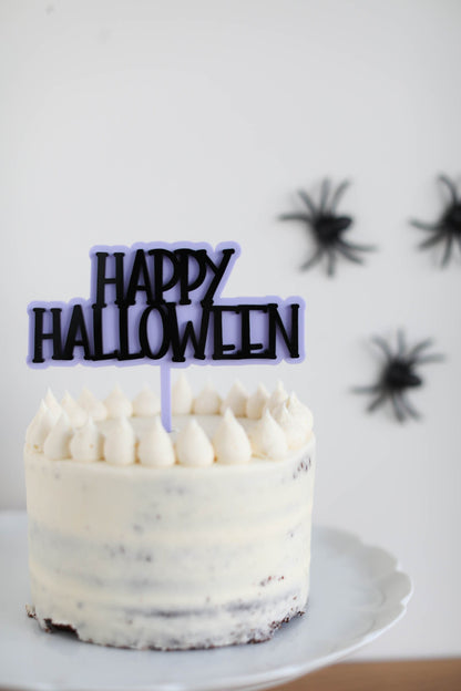 Happy Halloween Cake Topper