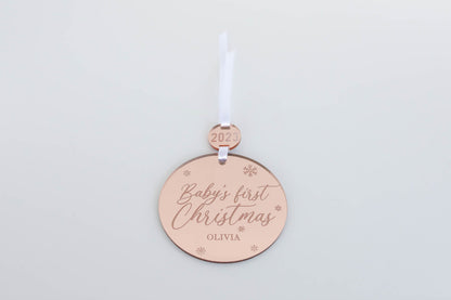 Personalized Baby's First Christmas Ornament