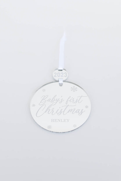 Personalized Baby's First Christmas Ornament