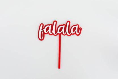 Holiday Falala Cake Topper