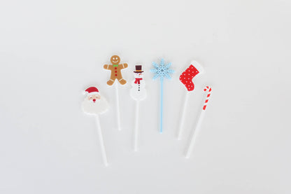 Christmas Holiday Cupcake Toppers