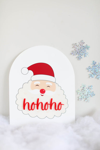 Santa Christmas Holiday Hohoho Sign