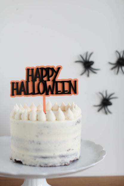 Happy Halloween Cake Topper