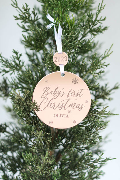 Personalized Baby's First Christmas Ornament