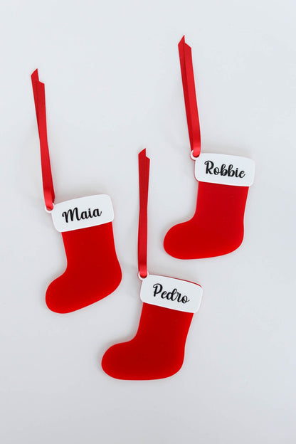 Personalized Christmas Stocking Ornament