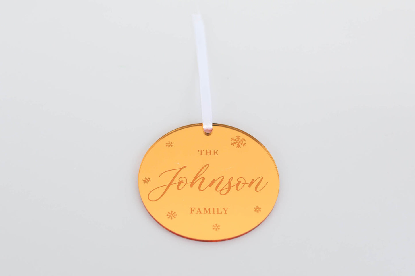 Personalized Family Name Christmas Ornament