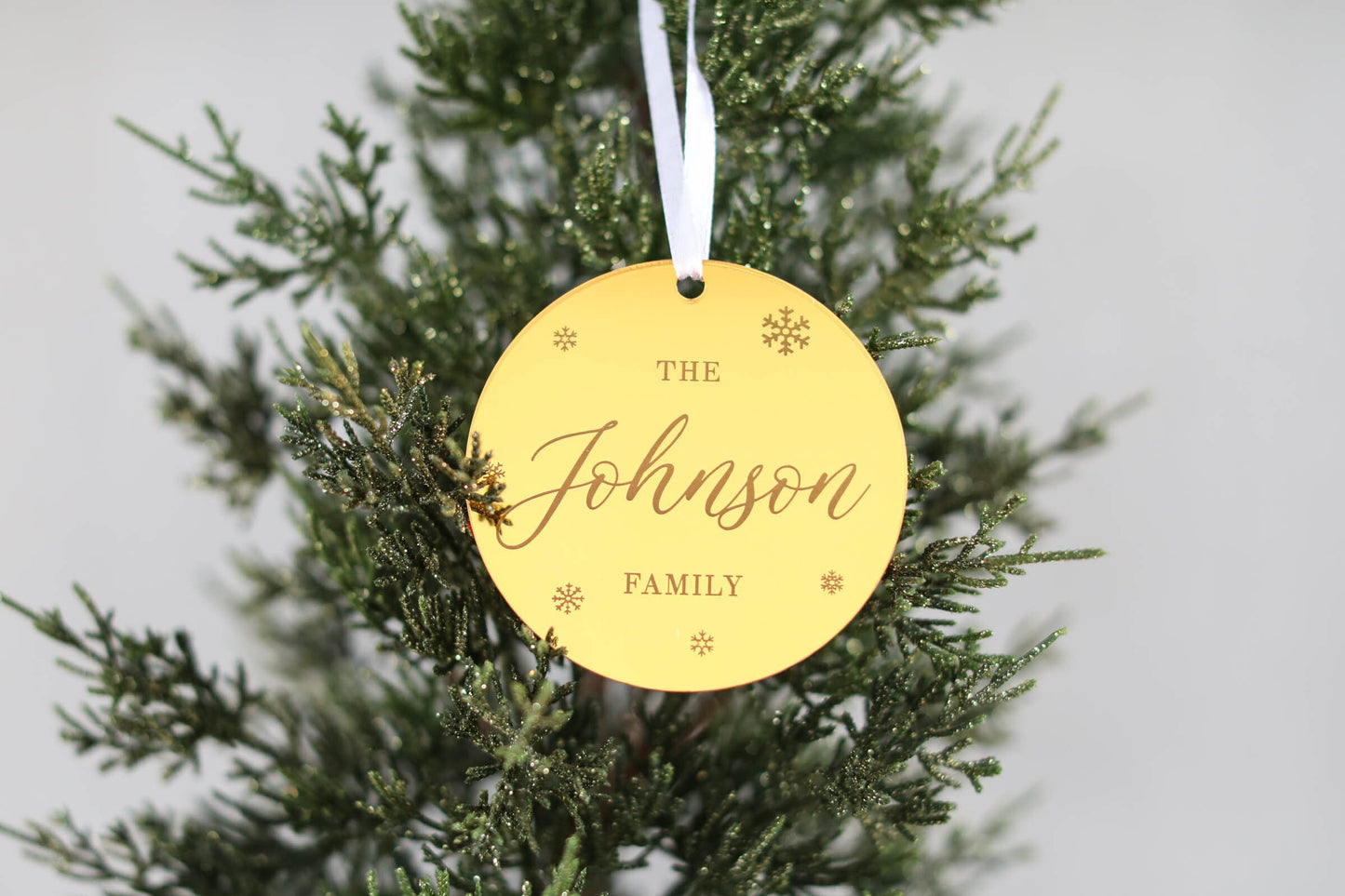 Personalized Family Name Christmas Ornament