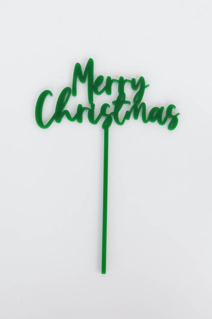 Merry Christmas Cake Topper