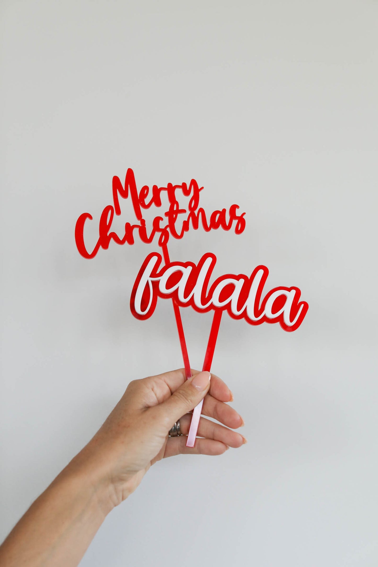 Merry Christmas Cake Topper