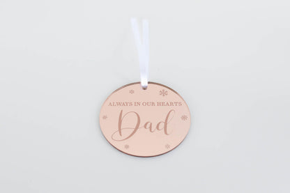 Personalized Memorial Always In Our Hearts Ornament