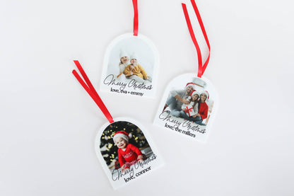 Holiday Christmas Photo Ornament