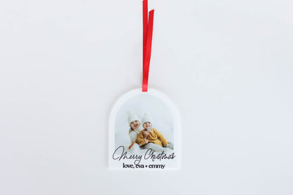 Holiday Christmas Photo Ornament