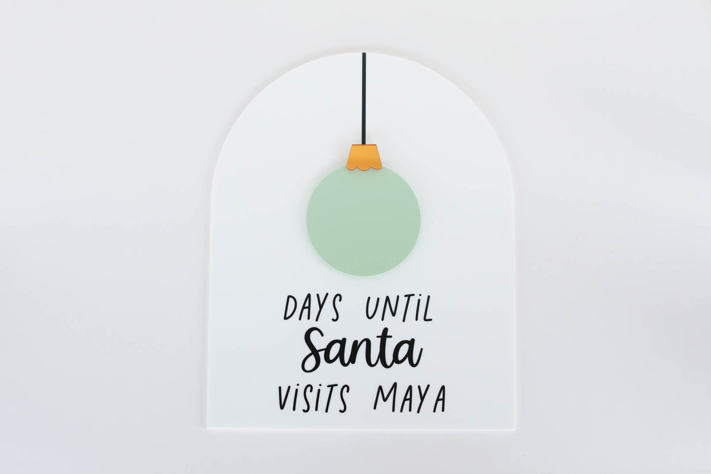 Christmas Countdown Sign