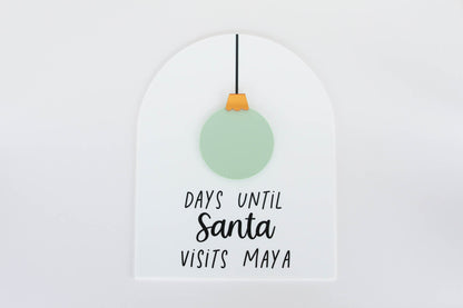 Christmas Countdown Sign