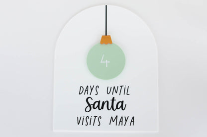 Christmas Countdown Sign