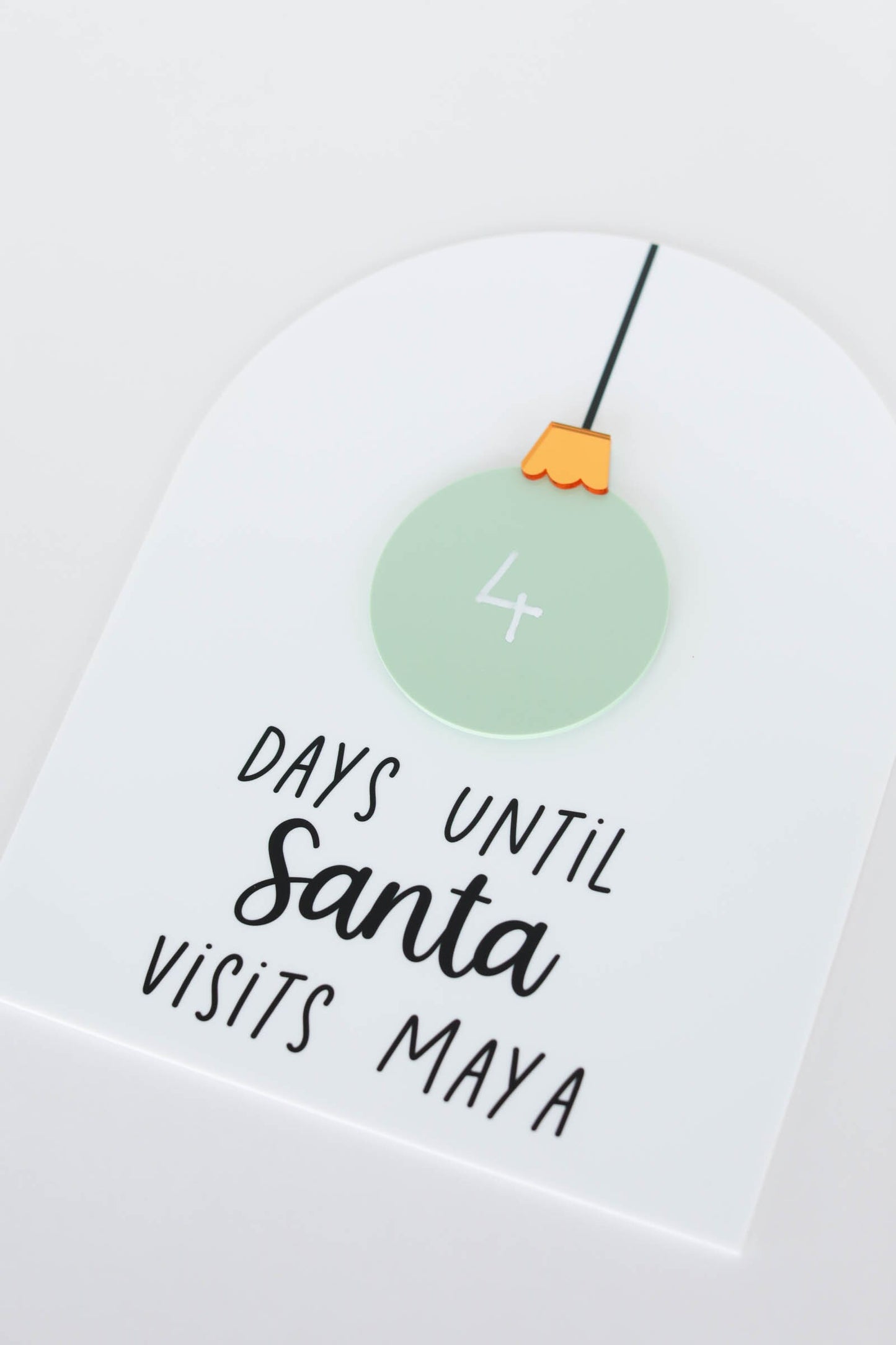 Christmas Countdown Sign