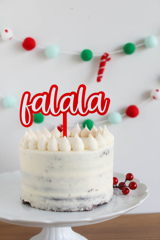 Holiday Falala Cake Topper