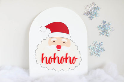 Santa Christmas Holiday Hohoho Sign