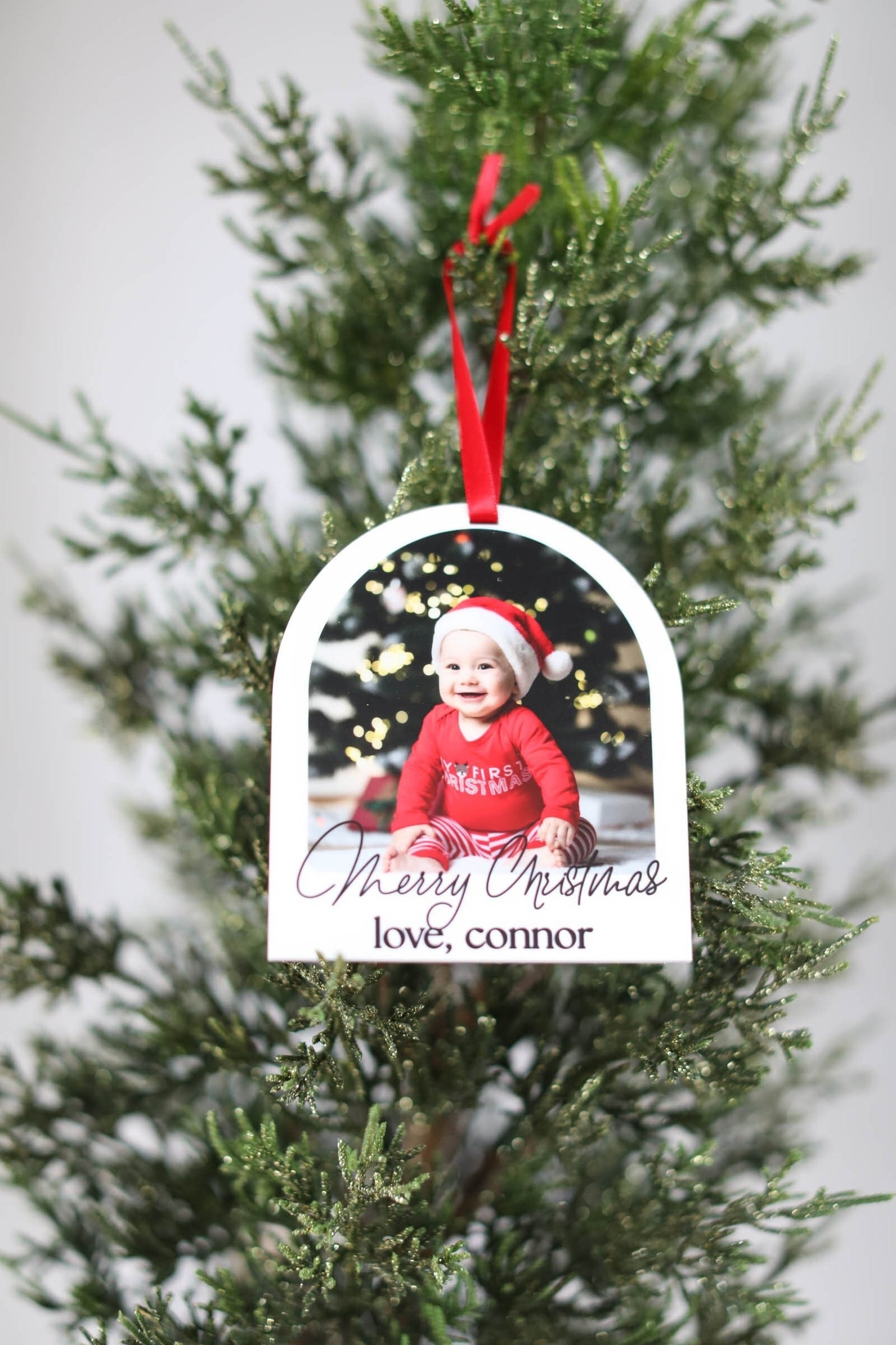 Holiday Christmas Photo Ornament