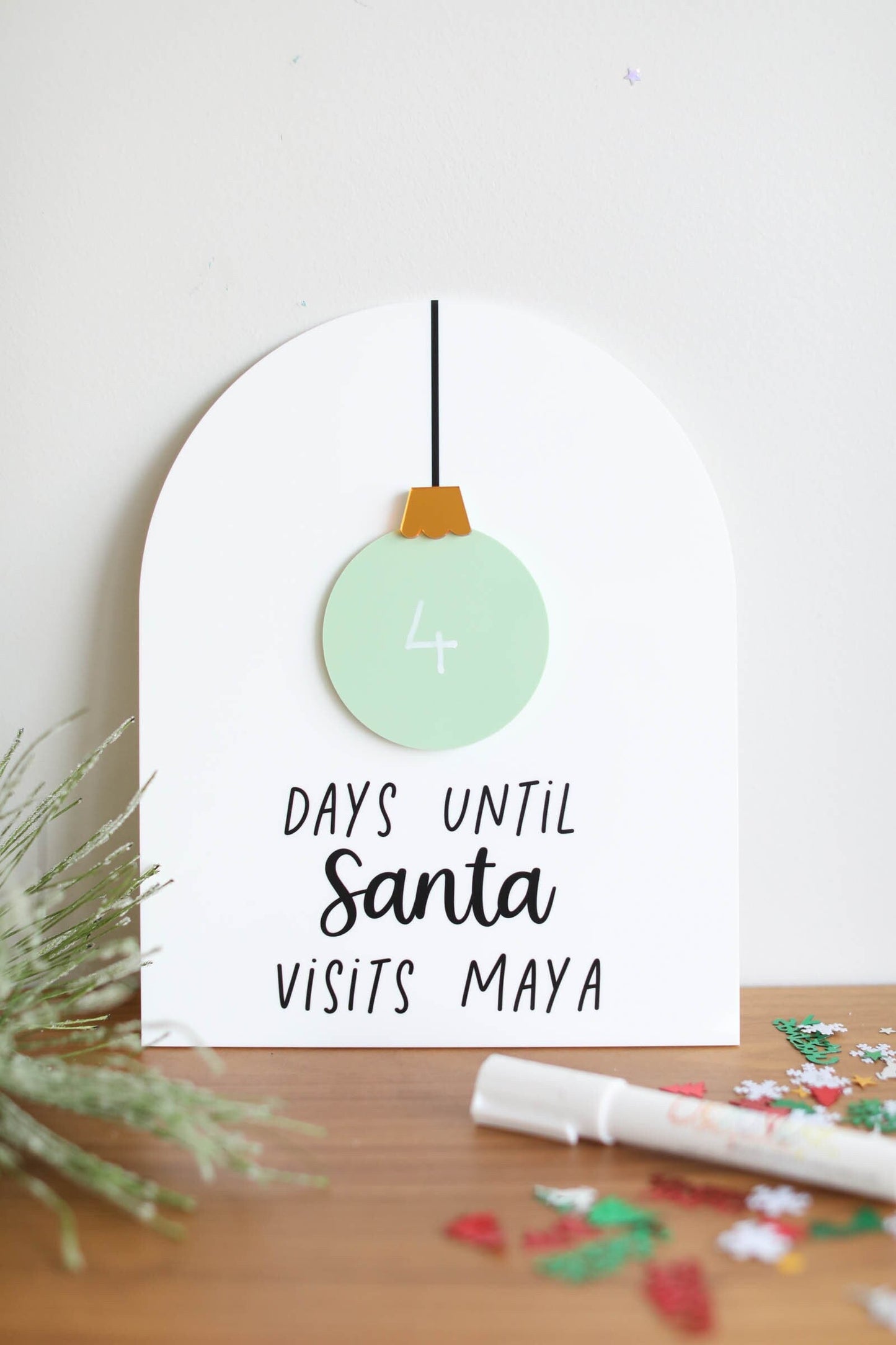 Christmas Countdown Sign