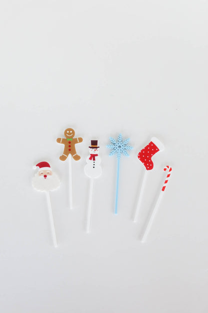 Christmas Holiday Cupcake Toppers