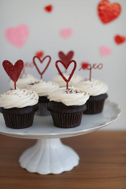 Heart Cupcake Toppers