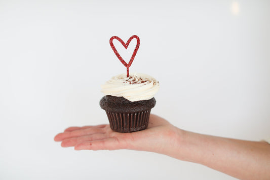 Heart Cupcake Toppers