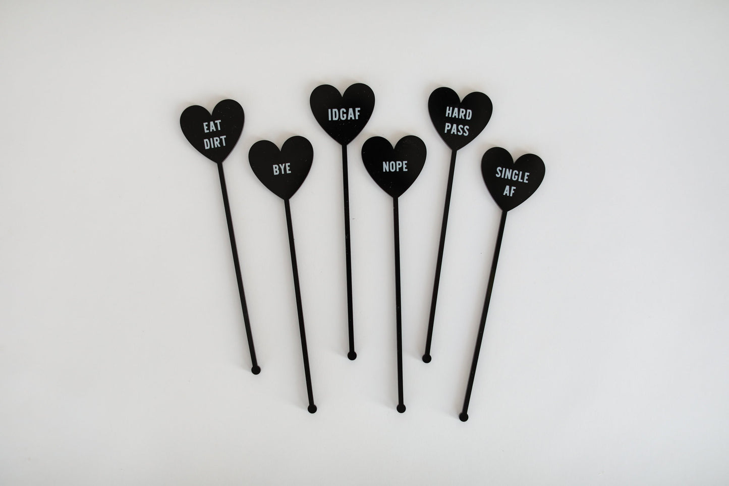 Anti-Valentines Drink Stirrers