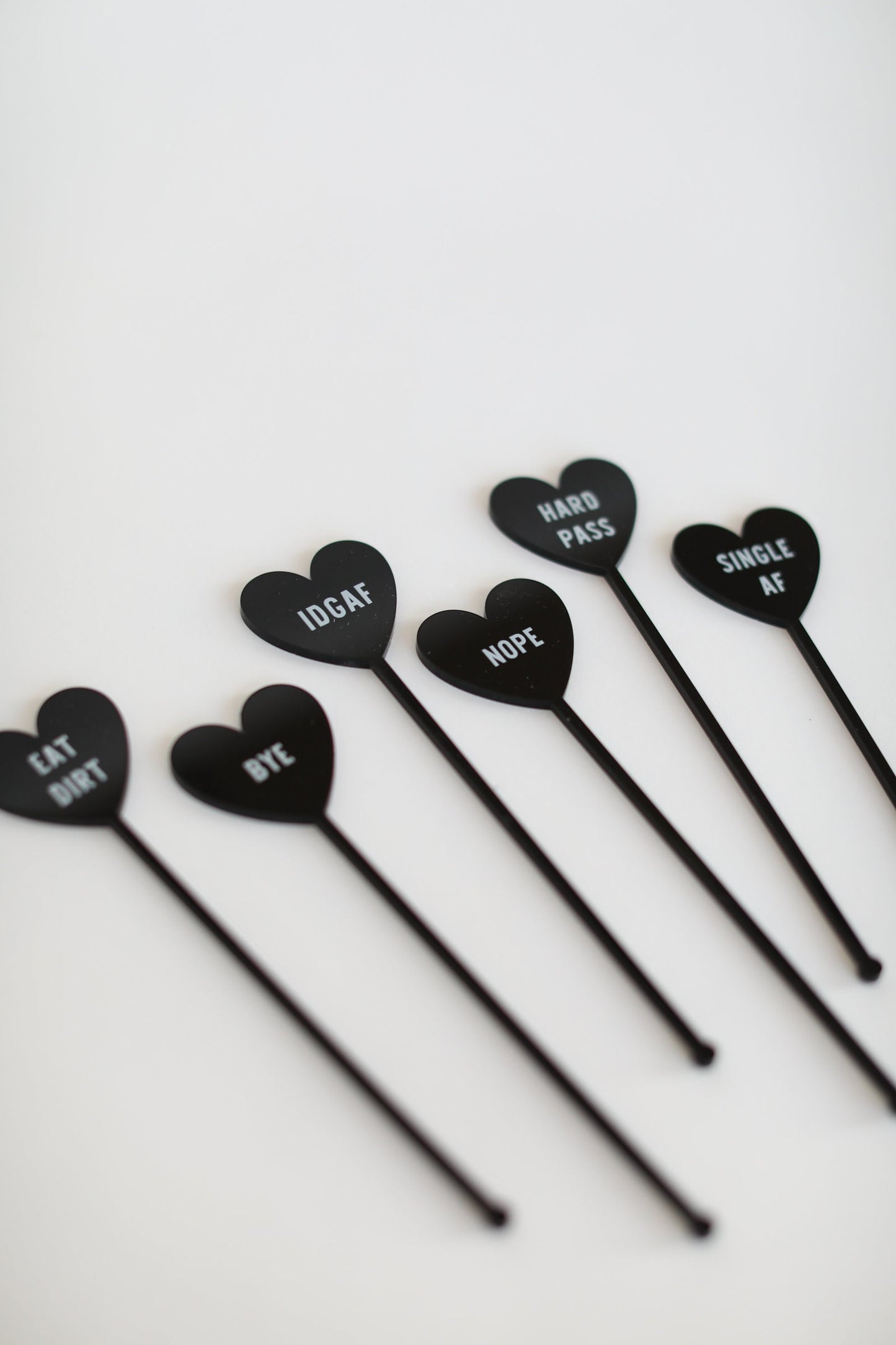 Anti-Valentines Drink Stirrers