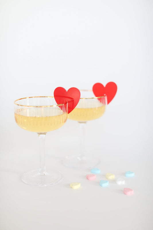 Valentines Heart Drink Tags