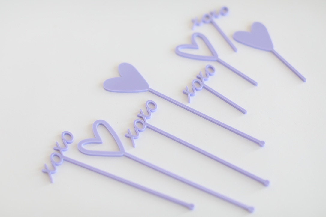 Heart Cupcake Toppers