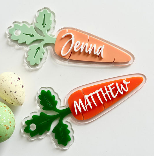 Carrot Easter Bag Tags