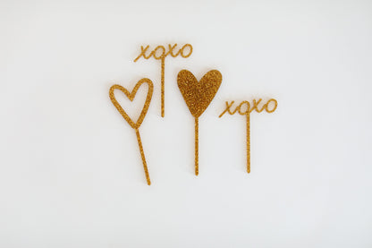 Heart Cupcake Toppers