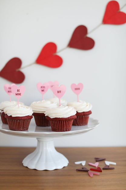 Valentine Cupcake Toppers