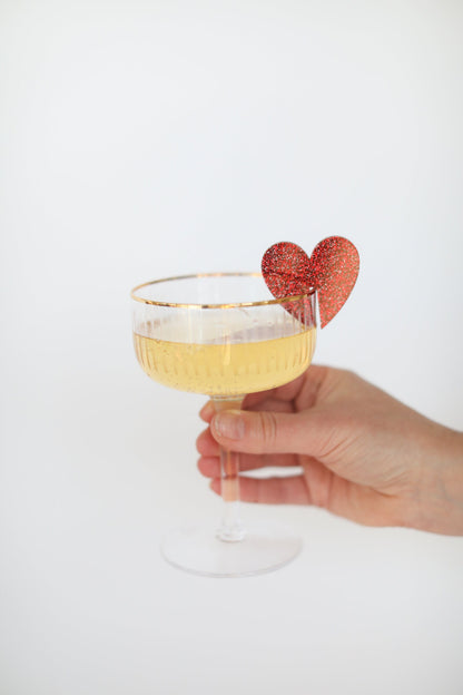 Valentines Heart Drink Tags