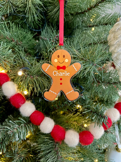 Personalized Gingerbread Man Ornament