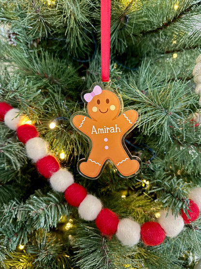 Personalized Gingerbread Man Ornament